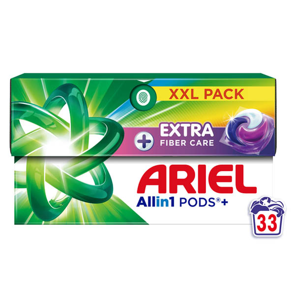 ARIEL PODS ΠΛΥΝΤΗΡΙΟΥ ΡΟΥΧΩΝ 33τεμ. - (FIBER CARE)