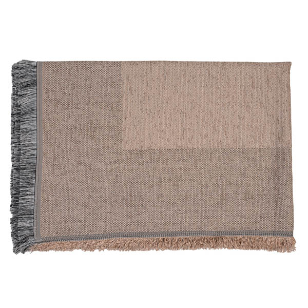 ΚΟΥΒΕΡΤΑ ΡΙΧΤΑΡΙ LOUMA 170x290cm - (30% ΒΑΜΒΑΚΙ-70% ΠΟΛΥΕΣΤΕΡΑΣ) (ΜΠΕΖ)