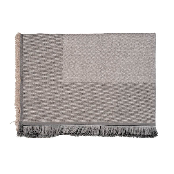 ΚΟΥΒΕΡΤΑ ΡΙΧΤΑΡΙ LOUMA 170x250cm - (30% ΒΑΜΒΑΚΙ-70% ΠΟΛΥΕΣΤΕΡΑΣ) (ΕΚΡΟΥ)