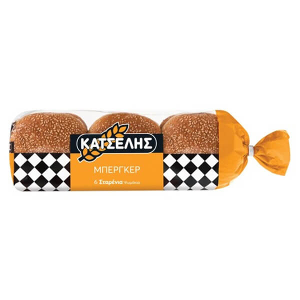 ΚΑΤΣΕΛΗΣ ΨΩΜΑΚΙΑ ΓΙΑ ΜΠΕΡΓΚΕΡ 480gr. (6τεμ.)