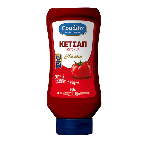 CONDITO KETCHUP 470gr. - (CLASSIC TOP DOWN)