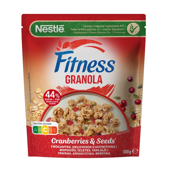FITNESS GRANOLA CRANBERRIES ΚΑΙ SEEDS Bag 300g