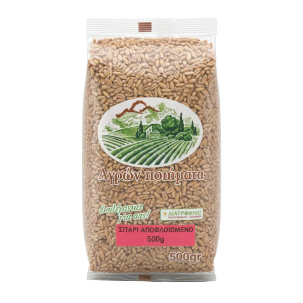 ΑΓΡΩΝ ΠΟΙΗΜΑΤΑ ΣΙΤΑΡΙ ΚΟΚΚΙΝΟ ΑΠΟΦΛΟΙΩΜΕΝΟ 500gr.