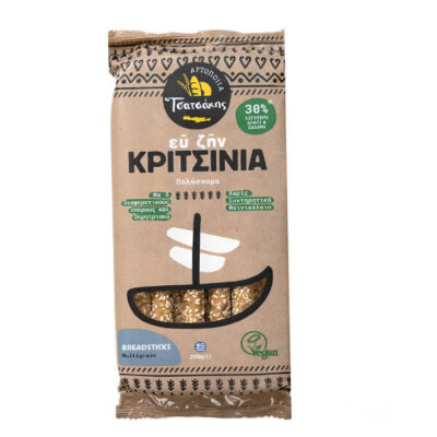 ΤΣΑΤΣΑΚΗΣ ΕΥ ΖΗΝ ΚΡΙΤΣΙΝΙΑ 200gr. - (ΠΟΛΥΣΠΟΡΟ ΚΑΙ 30% ΛΙΓΟΤΕΡΗ ΖΑΧΑΡΗ ΚΑΙ ΑΛΑΤΙ)