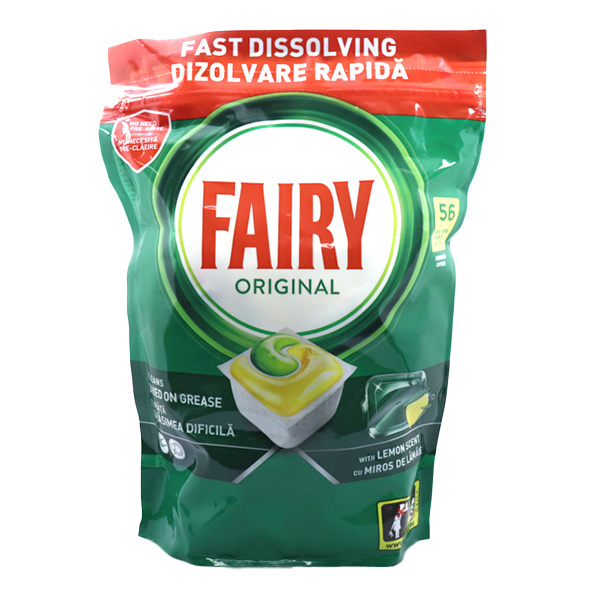 FAIRY CAPS ΠΛΥΝΤΗΡΙΟΥ ΠΙΑΤΩΝ ORIGINAL  56τεμ.