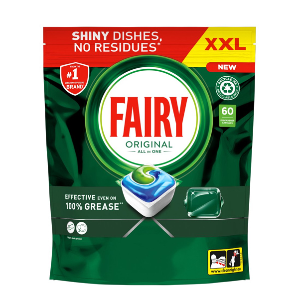 FAIRY CAPS ΠΛΥΝΤΗΡΙΟΥ ΠΙΑΤΩΝ ORIGINAL  60τεμ.