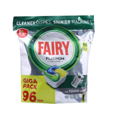 FAIRY CAPS ΠΛΥΝΤΗΡΙΟΥ ΠΙΑΤΩΝ PLATINUM 96τεμ.