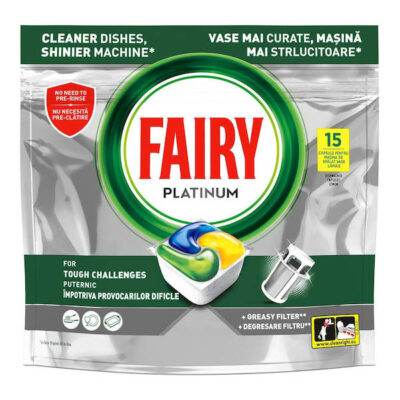 FAIRY CAPS ΠΛΥΝΤΗΡΙΟΥ ΠΙΑΤΩΝ PLATINUM 15τεμ.