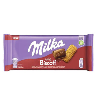 MILKA ΣΟΚΟΛΑΤΑ  90gr - (LOTUS BISCOFF)