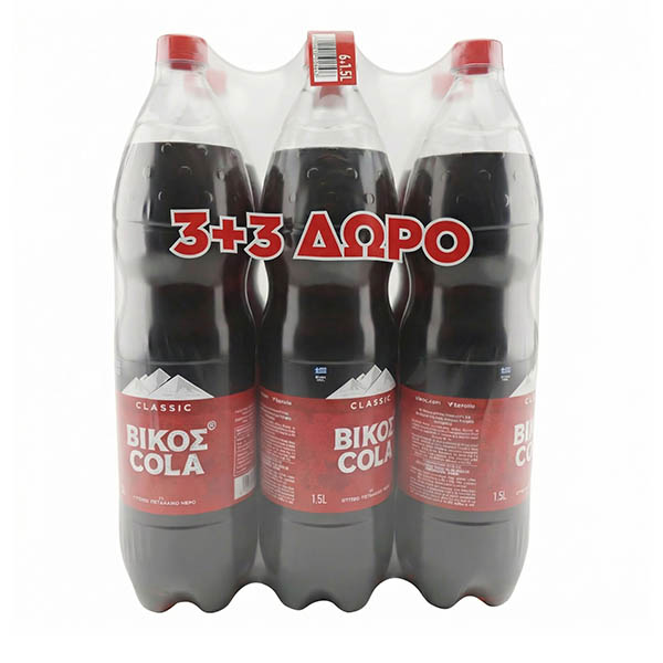 ΒΙΚΟΣ COLA (6x1,5lit) - (3+3 ΔΩΡΟ)