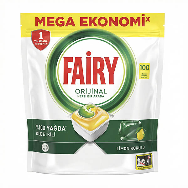 FAIRY CAPS ΠΛΥΝΤΗΡΙΟΥ ΠΙΑΤΩΝ ORIGINAL 100τεμ.