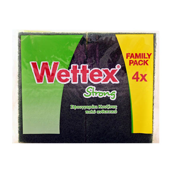 WETTEX ΣΦΟΥΓΓΑΡΙΑ ΚΟΥΖΙΝΑΣ  (4τεμ.) - (STRONG)