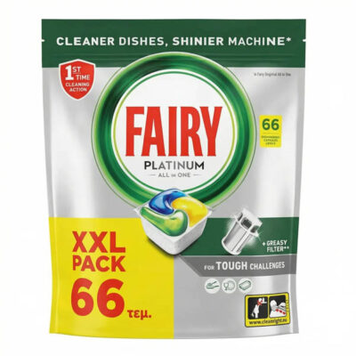 FAIRY CAPS ΠΛΥΝΤΗΡΙΟΥ ΠΙΑΤΩΝ PLATINUM 66τεμ.