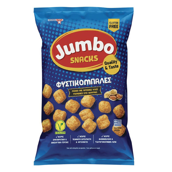 JUMBO SNACKS (ΦΥΣΤΙΚΟΜΠΑΛΕΣ) 102gr. - (χωρίς γλουτένη) (81228)