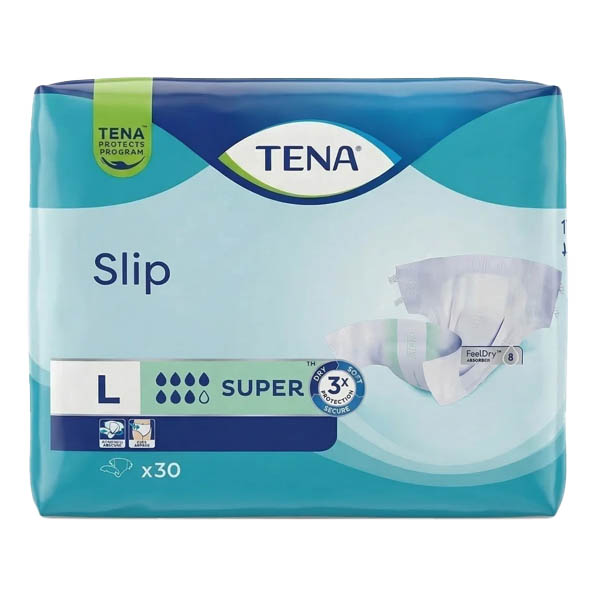 TENA SLIP ΑΚΡΑΤΕΙΑΣ SUPER LARGE 30τεμ.
