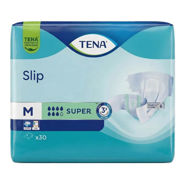 TENA SLIP ΑΚΡΑΤΕΙΑΣ SUPER MEDIUM 30τεμ.