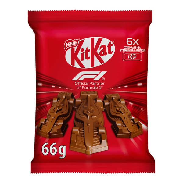 KIT KAT ICON F1 MINI CARS 66gr - (ΣΑΚΟΥΛΑΚΙ)
