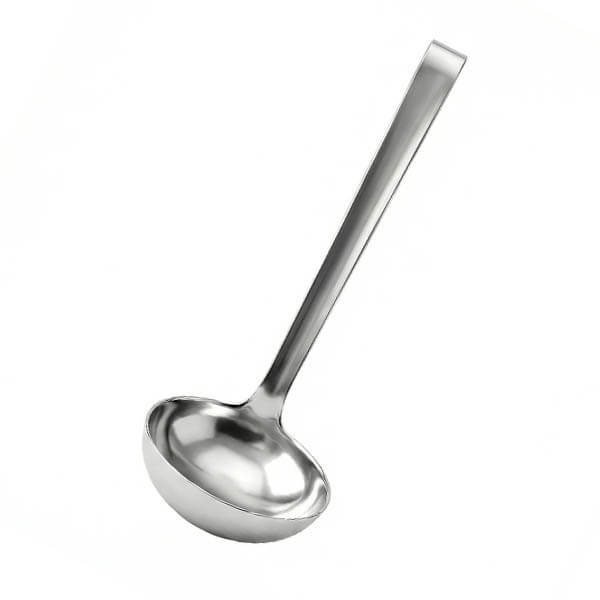 ΚΟΥΤΑΛΑ ΒΑΘΙΑ inox  Φ9.5cm ΜΕ ΛΑΒΗ 28.5cm  (M004011)