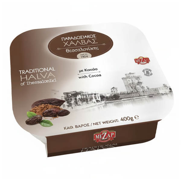 ΜΕΖΑΠ ΠΑΡΑΔΟΣΙΑΚΟΣ ΧΑΛΒΑΣ ΘΕΣ/ΝΙΚΗΣ KAKAO 400gr (SLEEVE)