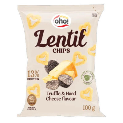OHO! LENTIL CHIPS 100gr. - (ΤΡΟΥΦΑ ΚΑΙ ΣΚΛΗΡΟ ΤΥΡΙ)
