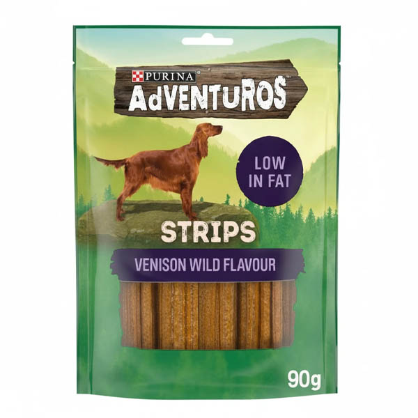 PURINA ADVENTUROS ΣΚΥΛΟΤΡΟΦΗ STRIPS 90gr. - (ΕΛΑΦΙ)
