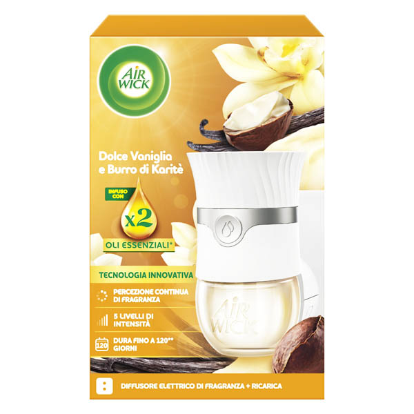 AIR WICK ΣΥΣΚΕΥΗ + ΑΝΤ/ΚΟ 19ml - (SWEET VANILLA ΚΑΙ SHEA BUTTER)