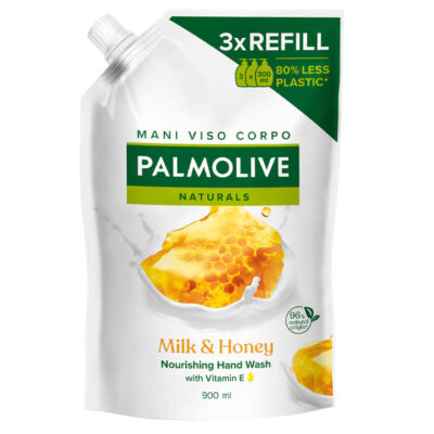 PALMOLIVE ΑΝΤΑΛΛΑΚΤΙΚΟ ΚΡΕΜΟΣΑΠΟΥΝΟ 900ml - (MILK ΚΑΙ HONEY) (ΣΑΚΟΥΛΑ)