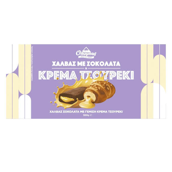 ΟΛΥΜΠΟΣ ΧΑΛΒΑΣ 300gr. - (ΜΑΥΡΗ ΣΟΚΟΛΑΤΑ ΚΑΙ ΤΣΟΥΡΕΚΙ)