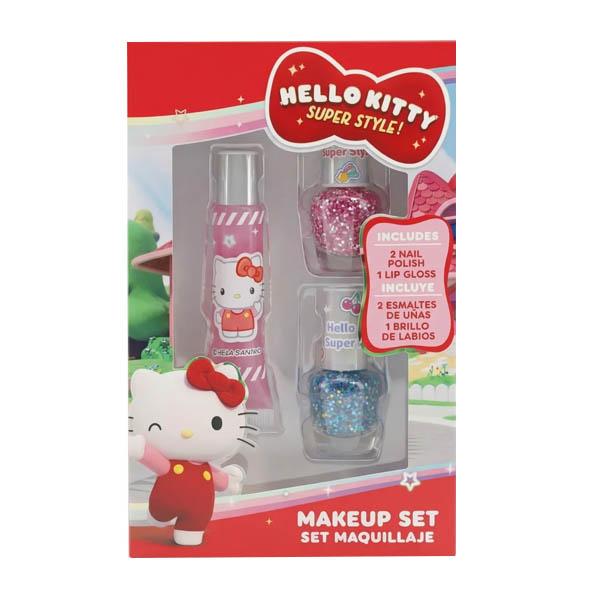 MAKE UP ΣΕΤ ΟΜΟΡΦΙΑΣ HELLO KITTY ΒΕΡΝΙΚΙΑ ΚΑΙ ΛΙΠ ΓΚΛΟΣ