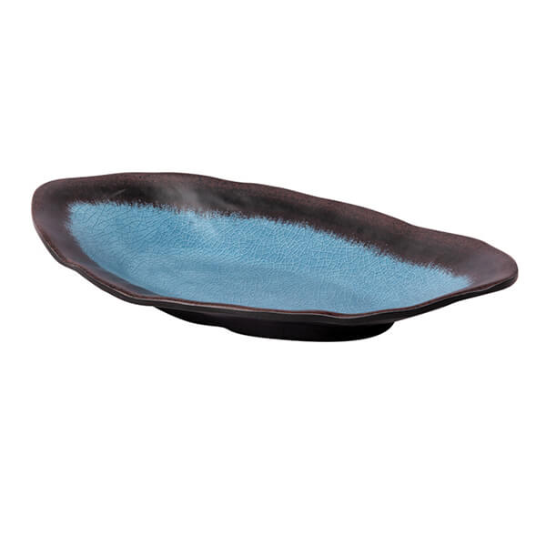 ΠΙΑΤΕΛΑ ΜΕΛΑΜΙΝΗΣ ΟΒΑΛ ΣΙΕΛ-ΚΑΦΕ RUSTIC 27.8X14X4.2CM