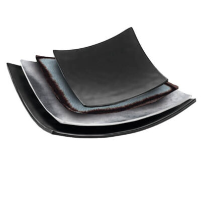 ΠΙΑΤΟ ΤΕΤΡΑΓΩΝΟ ΚΥΜΑΤΙΣΤΟ ΜΕΛΑΜΙΝΗΣ ΣΙΕΛ-ΚΑΦΕ RUSTIC 18.9X18.9X4.5CM