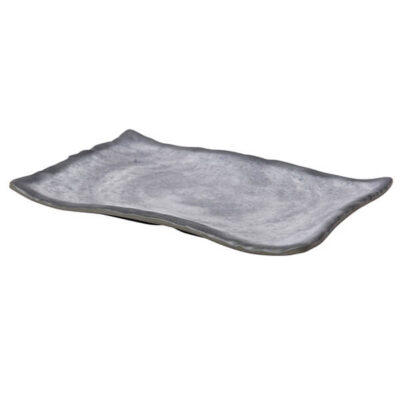 ΠΙΑΤΕΛΑ ΟΡΘΟΓΩΝΙΑ ΜΕΛΑΜΙΝΗΣ ΓΚΡΙ ΑΝΟΙΧΤΟ 27,3X18,7X2,2CM