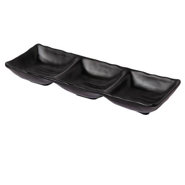 ΠΙΑΤΕΛΑ ΤΡΙΠΛΟ ΜΠΩΛΑΚΙ ΜΕΛΑΜΙΝΗΣΜΑΥΡΟ 26X9X3.5CM