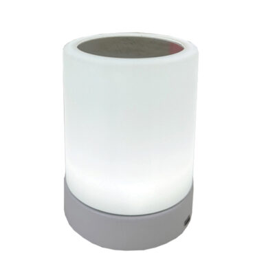 LAMP03,ΕΠΙΤΡΑΠΕΖΙΟ ΕΠΑΝ/ΝΟ ΦΩΤΙΣΤΙΚΟ 3ΠΛΟΥ ΦΩΤΙΣΜΟΥ,ΑΦΗΣ,ΡΥΘΜΙΖΟΜΕΝΗΣ ΕΝΤΑΣΗΣ,Φ10Χ13CM,SILVER MATTE