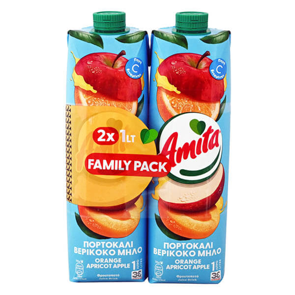 AMITA  2x1lit - (ΠΟΡΤΟΚΑΛΙ ΒΕΡΙΚΟΚΟ ΚΑΙ ΜΗΛΟ)