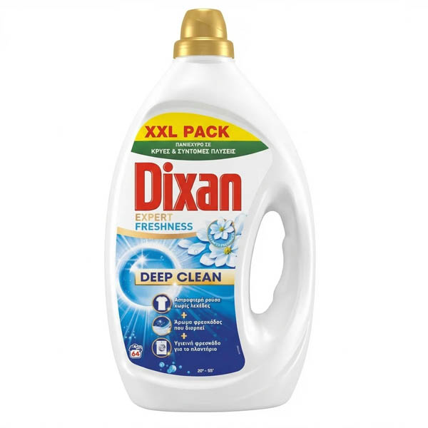 DIXAN ΥΓΡΟ ΠΛΥΝΤΗΡΙΟΥ GEL 64εζ. - (2,88lit) (EXPERT FRESHNESS)
