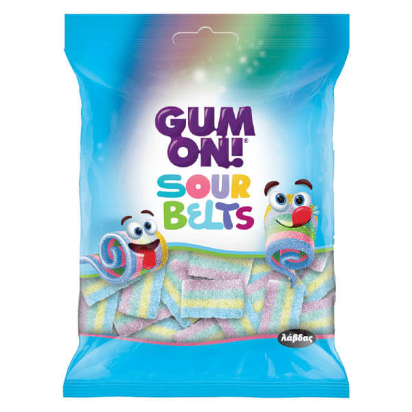 GUM ON 70gr - (SOUR BELTS)