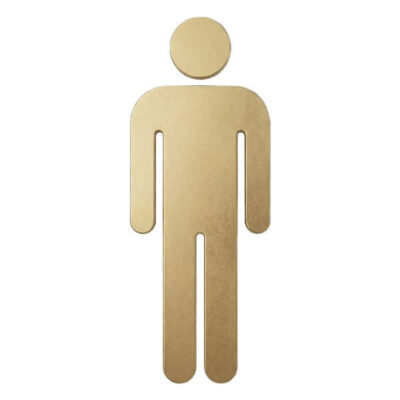 ΣΗΜΑ ΧΡΥΣΟ"ΑΝΤΡΑΣ" 7,5Χ16cm