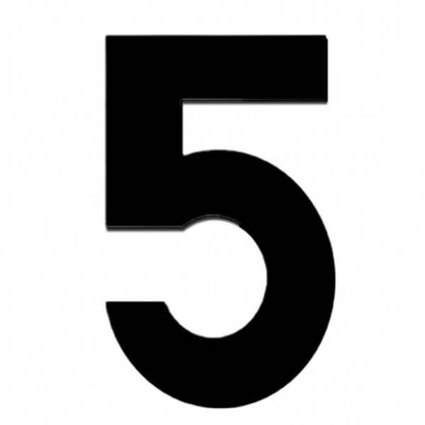 ΑΡΙΘΜΟΣ ΔΙΕΥΘΥΝΣΗΣ ΜΑΥΡΟ "5" 5Χ8cm
