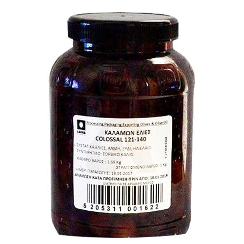 ΛΑΔΑΣ ΕΛΙΕΣ ΚΑΛΑΜΩΝ ΡΕΤ 1kg - (COLOSSAL) (121-140)