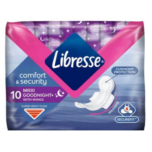 LIBRESSE ΣΕΡΒΙΕΤΕΣ MAXI 10τεμ. - (NIGHT)