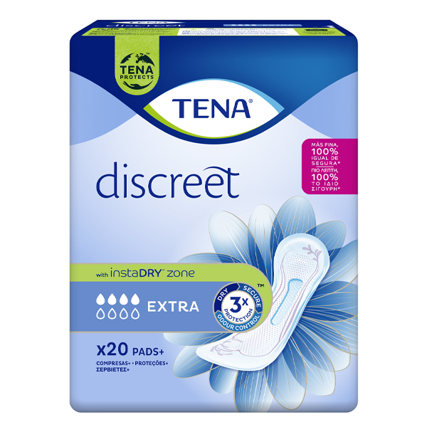 TENA ΣΕΡΒΙΕΤΕΣ DISCREET EXTRA 20τεμ.