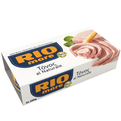 RIO MARE ΤΟΝΟΣ ΣΕ ΝΕΡΟ (2x160gr) - (NATURAL)