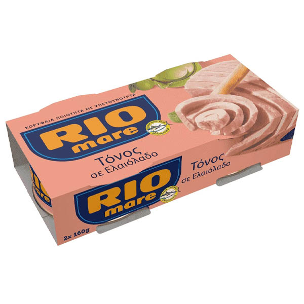 RIO MARE ΤΟΝΟΣ ΣΕ ΕΛΑΙΟΛΑΔΟ (2x160gr)