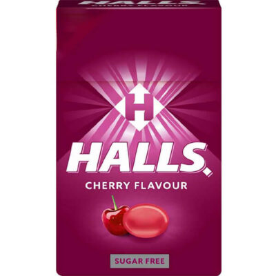 HALLS ΚΑΡΑΜΕΛΕΣ 12x28gr - (CHERRY) (SUGAR FREE) (ΚΟΥΤΙ)