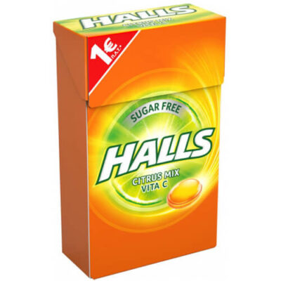 HALLS ΚΑΡΑΜΕΛΕΣ 12x28gr - (CITRUS MIX) (SUGAR FREE) (ΚΟΥΤΙ)