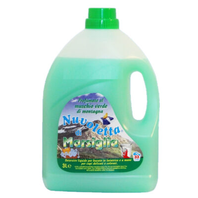 NUVOLETTA ΥΓΡΟ ΠΛΥΝΤ. 3lt - (ΠΡΑΣΙΝΟ / MARSIGLIA MUSCHIO VERDE)