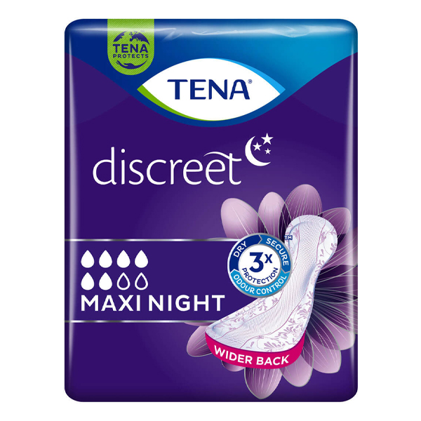 TENA ΣΕΡΒΙΕΤΕΣ DISCREET MAXI 12τεμ. - (NIGHT)
