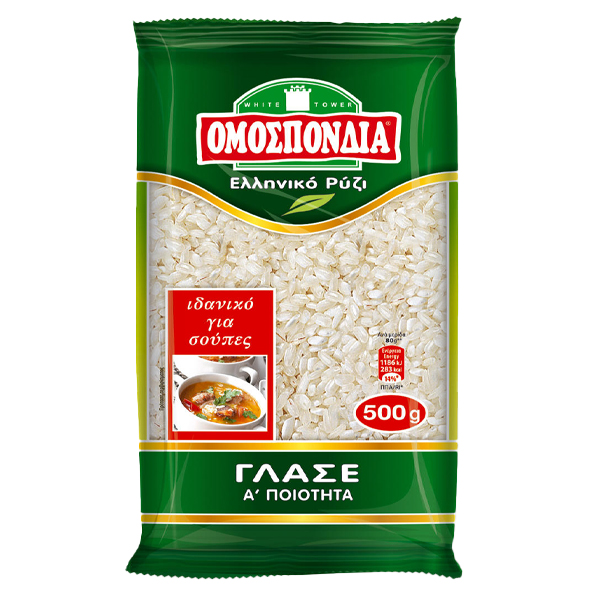 ΟΜΟΣΠΟΝΔΙΑ ΡΥΖΙ ΓΛΑΣΕ 500gr.