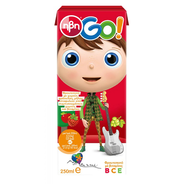 ΗΒΗ ΧΥΜΟΣ GO 250ml - (RED)